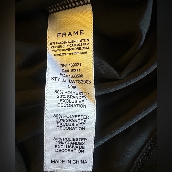 FRAME Black Rhinestone Embellished Long Sleeve Top - Picture 8 of 11